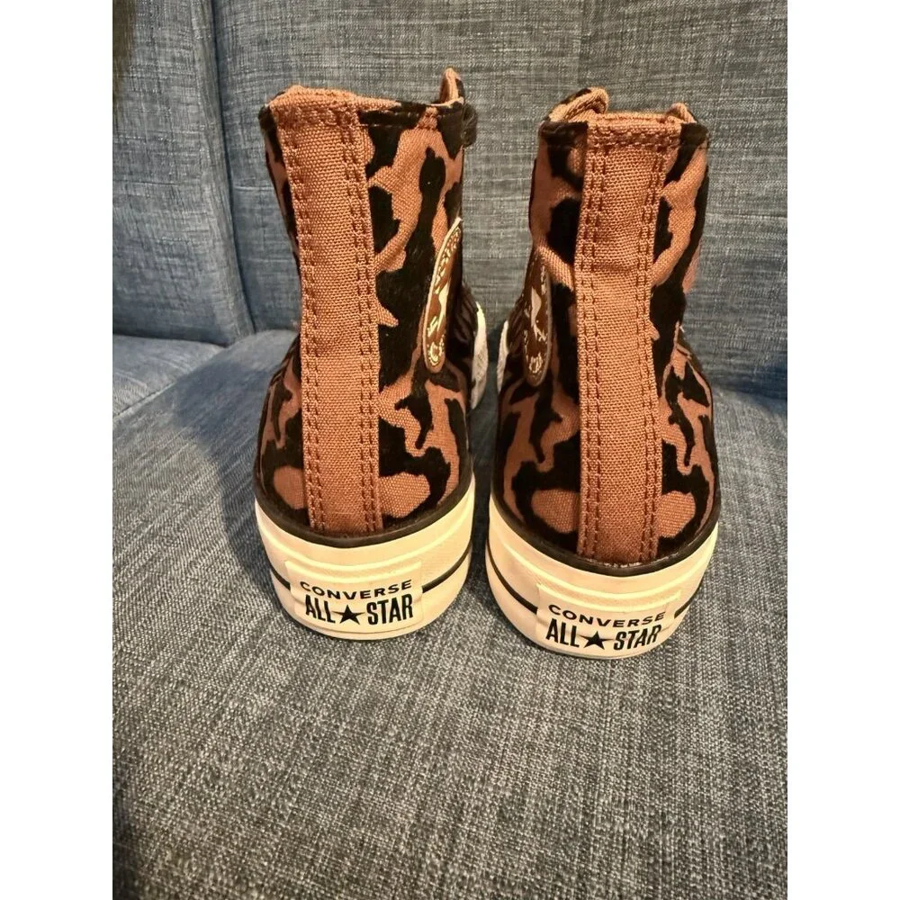 New Converse Chuck Taylor All Lift‎ Platform Leopard Remix A12351C Sz 7 WOB/Tags